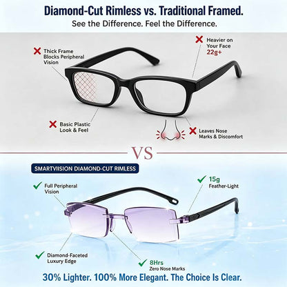 Color-Changing Reading Glasses – Clear Indoors, Tinted Outdoors