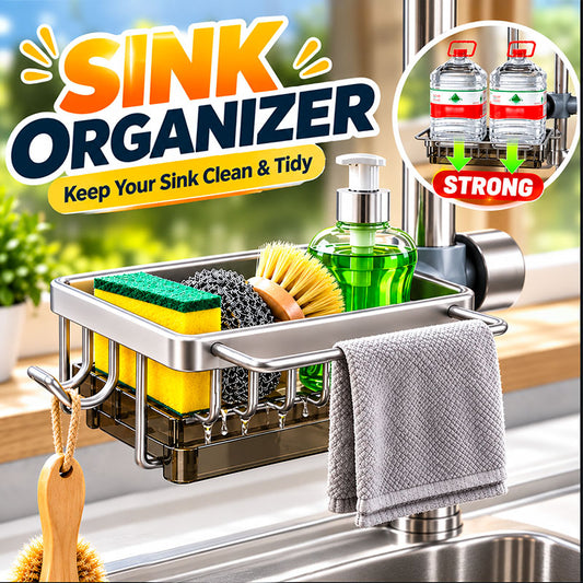 2026 New Arrival👩‍🍳 Kitchen Sink Faucet Organizer