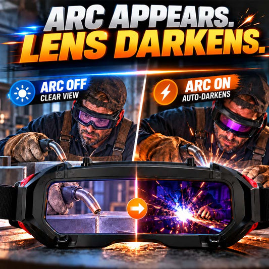 Auto-Darkening Anti-Glare Welding Glasses