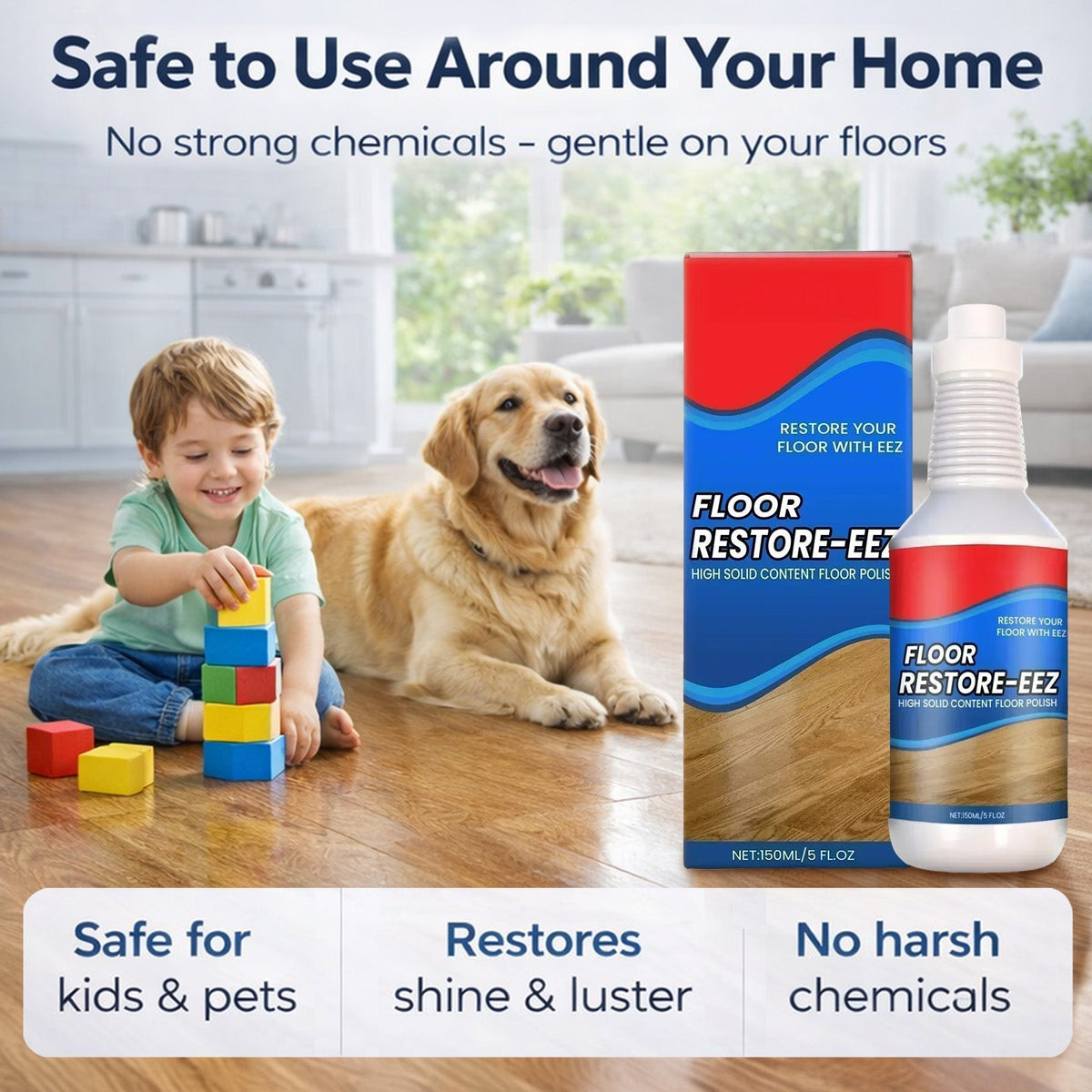 ✨Lorqesia™ Floor Restorer – Fast-drying, non-toxic shine.