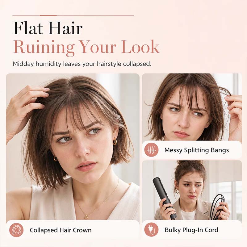 Lorqesia™ Cordless Mini Heated Volumizing Brush