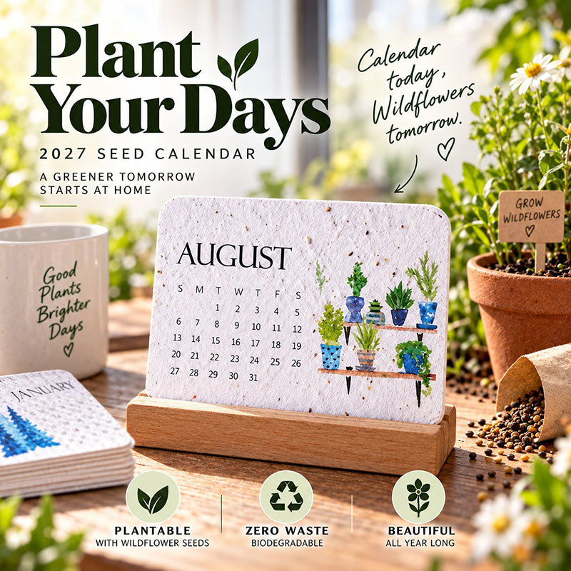 🇨🇦 🌱 2027 Plantable Desk Calendar — A Little Art. A New Beginning. 📅