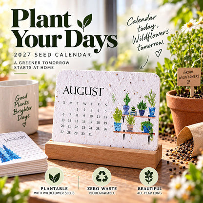 🇨🇦 🌱 2027 Plantable Desk Calendar — A Little Art. A New Beginning. 📅