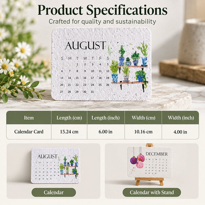 🇨🇦 🌱 2027 Plantable Desk Calendar — A Little Art. A New Beginning. 📅