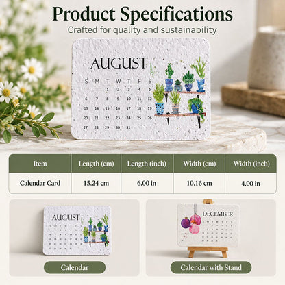 🇨🇦 🌱 2027 Plantable Desk Calendar — A Little Art. A New Beginning. 📅