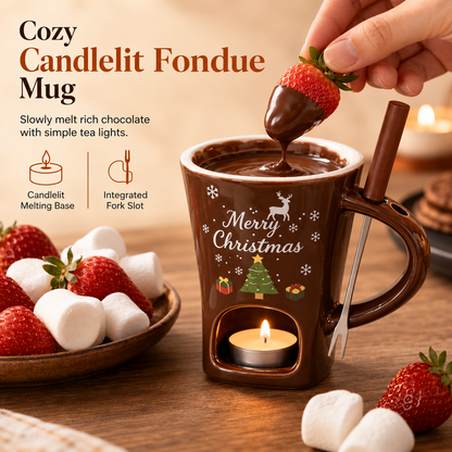 🎄 Christmas Limited Edition Chocolate Fondue Mug – A Sweet Holiday Gift (OFFER)
