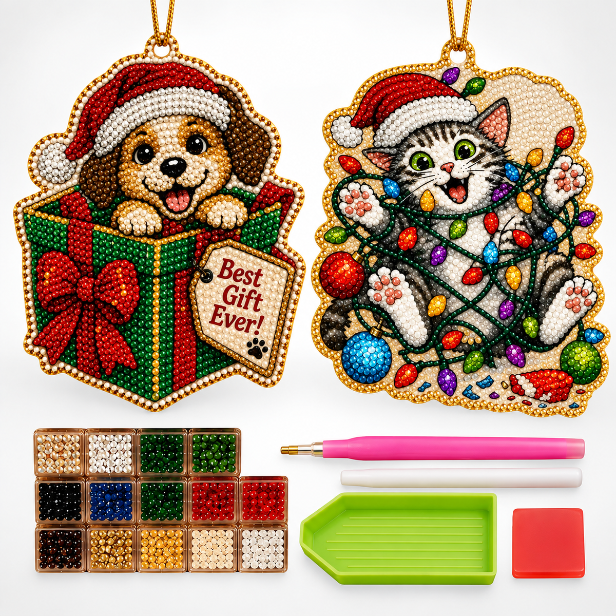 Christmas Pearl Art Ornament Kit