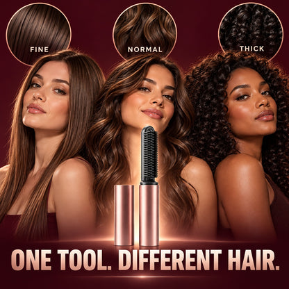Lorqesia™ Cordless Mini Heated Volumizing Brush