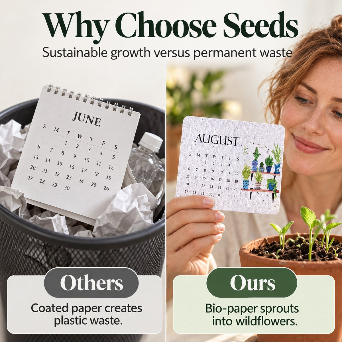 🌱 2027 Plantable Seed Paper Calendar — Use It, Then Grow It (OFFER)