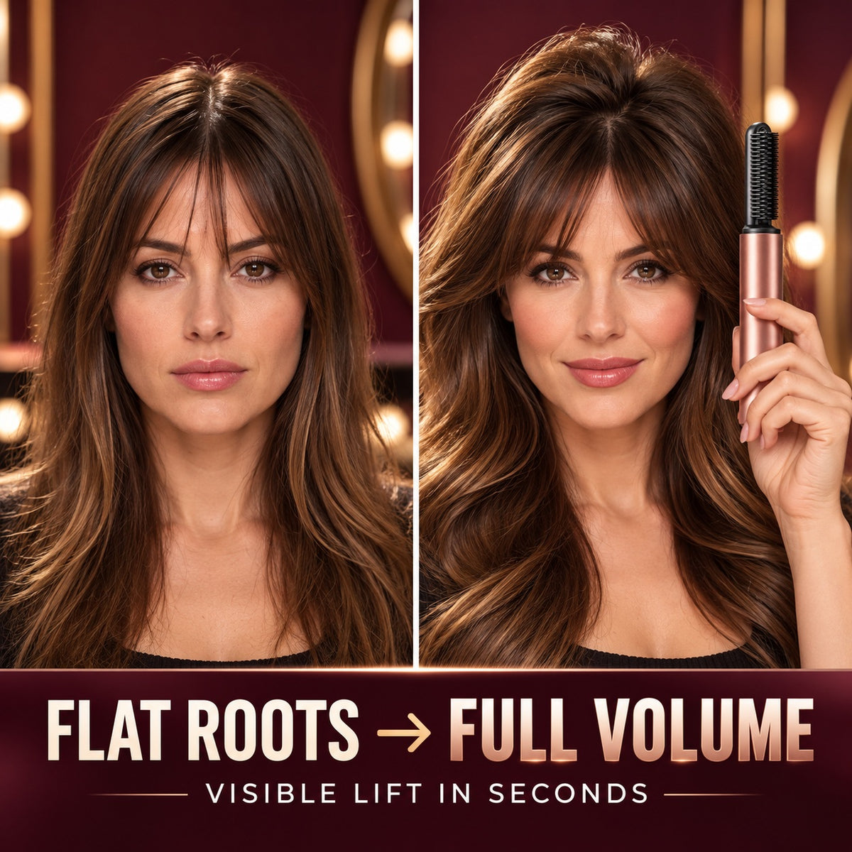Lorqesia™ Cordless Mini Heated Volumizing Brush