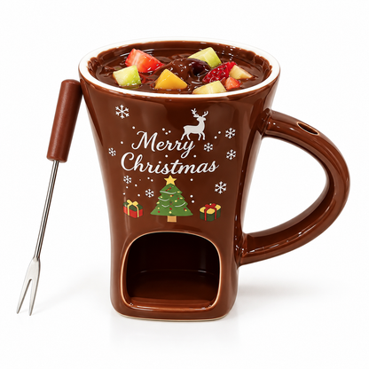 🎄 Christmas Limited Edition Chocolate Fondue Mug – A Sweet Holiday Gift (OFFER)