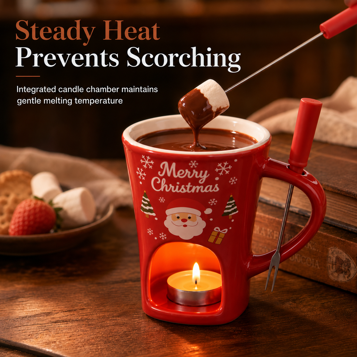 🎄 Christmas Limited Edition Chocolate Fondue Mug – A Sweet Holiday Gift (OFFER)