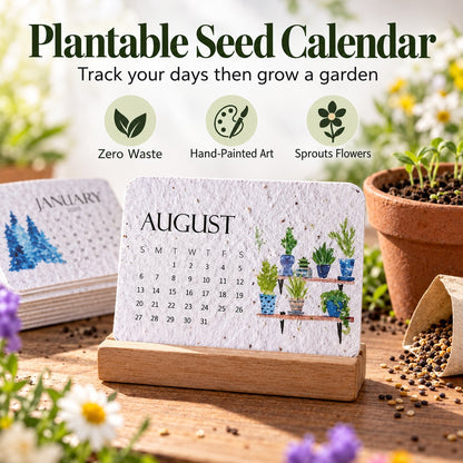 🌱 2027 Plantable Seed Paper Calendar — Use It, Then Grow It (OFFER)