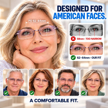 Color-Changing Reading Glasses – Clear Indoors, Tinted Outdoors