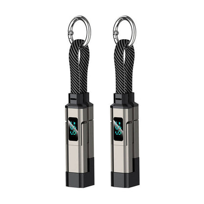 🔥HOT SALE 50% OFF🔥4-in-1 Digital Display Keychain Charging Cable