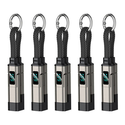 🔥HOT SALE 50% OFF🔥4-in-1 Digital Display Keychain Charging Cable