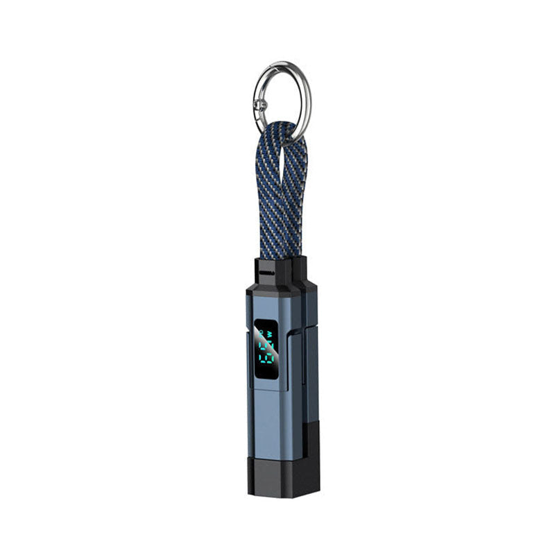 🔥HOT SALE 50% OFF🔥4-in-1 Digital Display Keychain Charging Cable