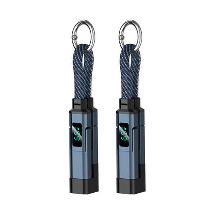 🔥HOT SALE 50% OFF🔥4-in-1 Digital Display Keychain Charging Cable