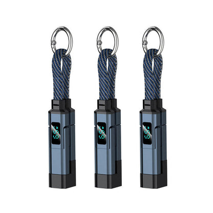 🔥HOT SALE 50% OFF🔥4-in-1 Digital Display Keychain Charging Cable