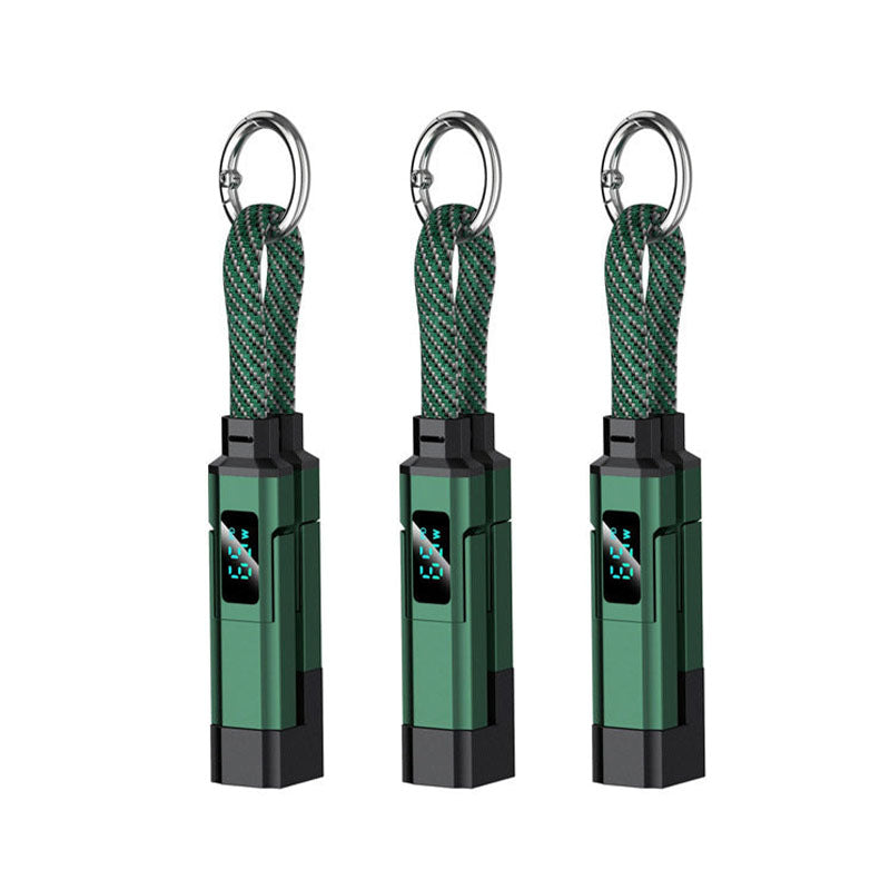 🔥HOT SALE 50% OFF🔥4-in-1 Digital Display Keychain Charging Cable