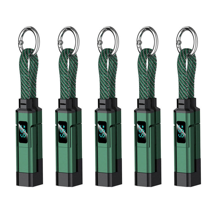 🔥HOT SALE 50% OFF🔥4-in-1 Digital Display Keychain Charging Cable