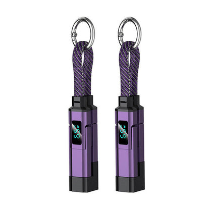 🔥HOT SALE 50% OFF🔥4-in-1 Digital Display Keychain Charging Cable