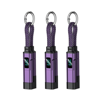 🔥HOT SALE 50% OFF🔥4-in-1 Digital Display Keychain Charging Cable