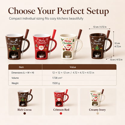 🎄 Christmas Limited Edition Chocolate Fondue Mug – A Sweet Holiday Gift (OFFER)