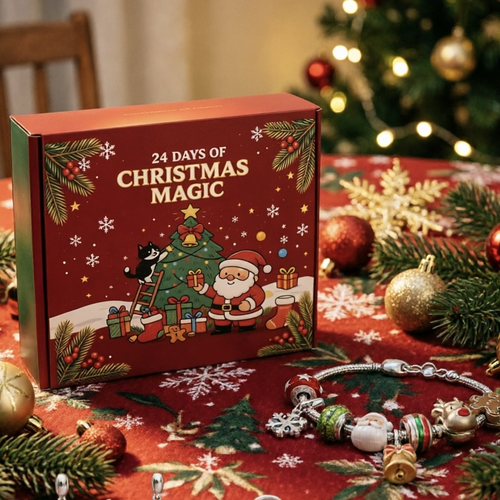 🎄 Charm Countdown™ – 24-Day Christmas Bracelet Advent Calendar (offer)