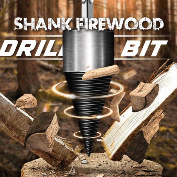 🛠️2026 Seasonal Special ⏳50K+ SOLD! 🔧 Durable Firewood Drill Set – Quick Log Prep