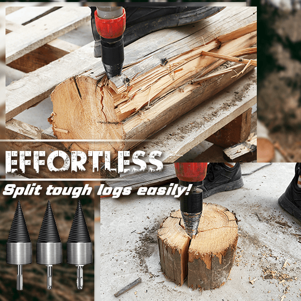 🛠️2026 Seasonal Special ⏳50K+ SOLD! 🔧 Durable Firewood Drill Set – Quick Log Prep