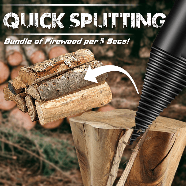 🛠️2026 Seasonal Special ⏳50K+ SOLD! 🔧 Durable Firewood Drill Set – Quick Log Prep