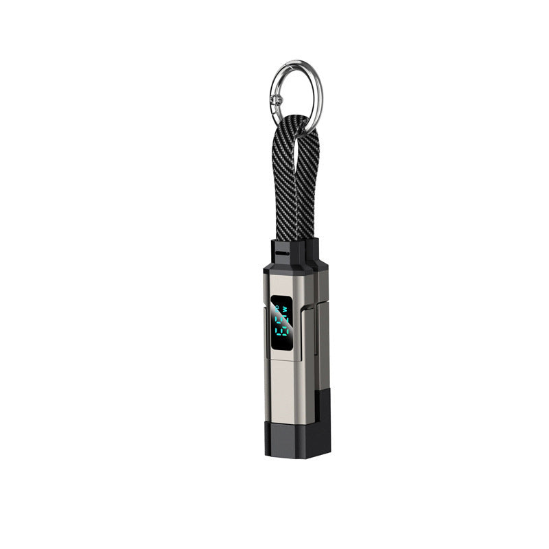 🔥HOT SALE 50% OFF🔥4-in-1 Digital Display Keychain Charging Cable (Offer)