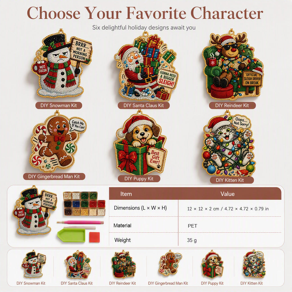 Christmas Pearl Art Ornament Kit